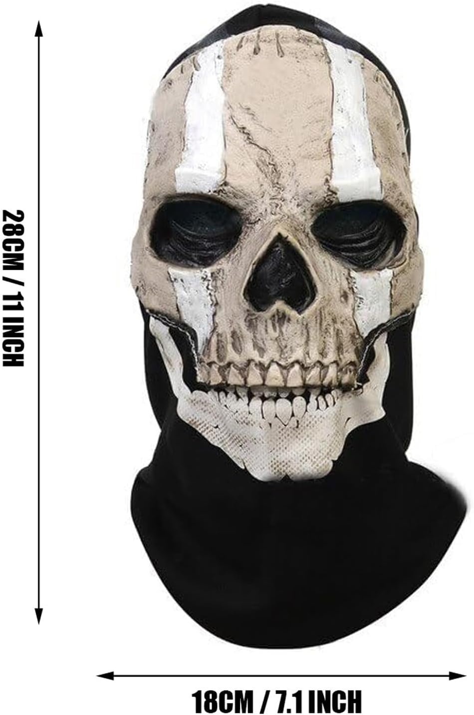 Ghost Balaclava Skeleton Ski Mask Halloween Cosplay Ghost Skull Mask #01