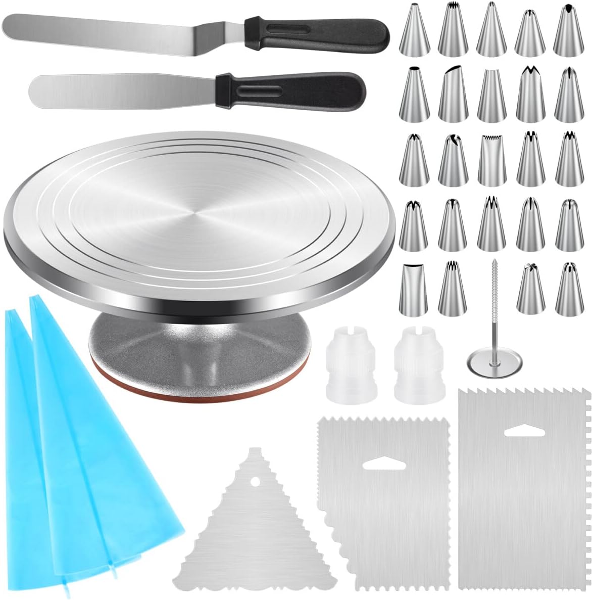 Kootek Kit de decoración de pasteles de aluminio 35, herramientas