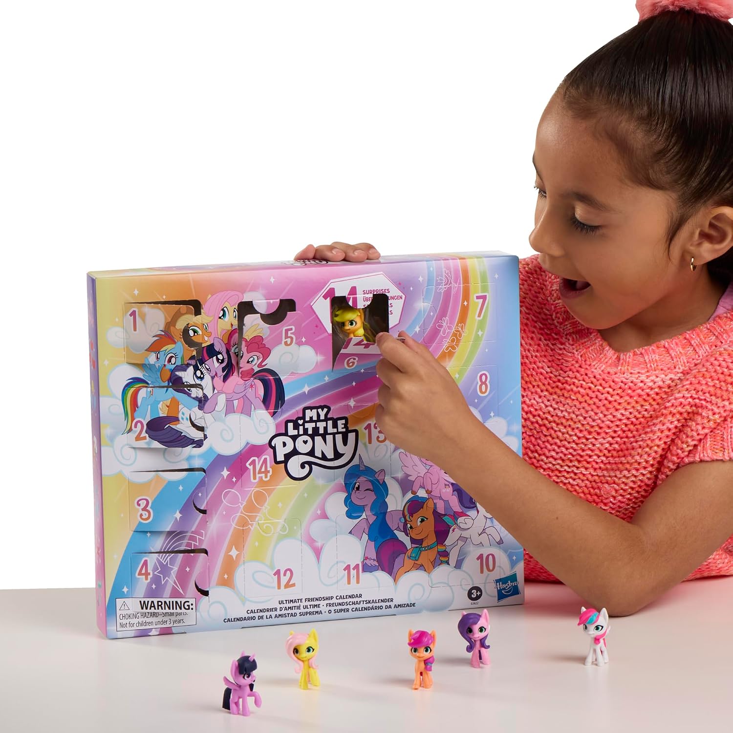 My Little Pony Calendario de amistad definitivo 14 figuras de poni sorpresa de Movie and My Little Pony: Friendship Is Magic para mayores de 3 años