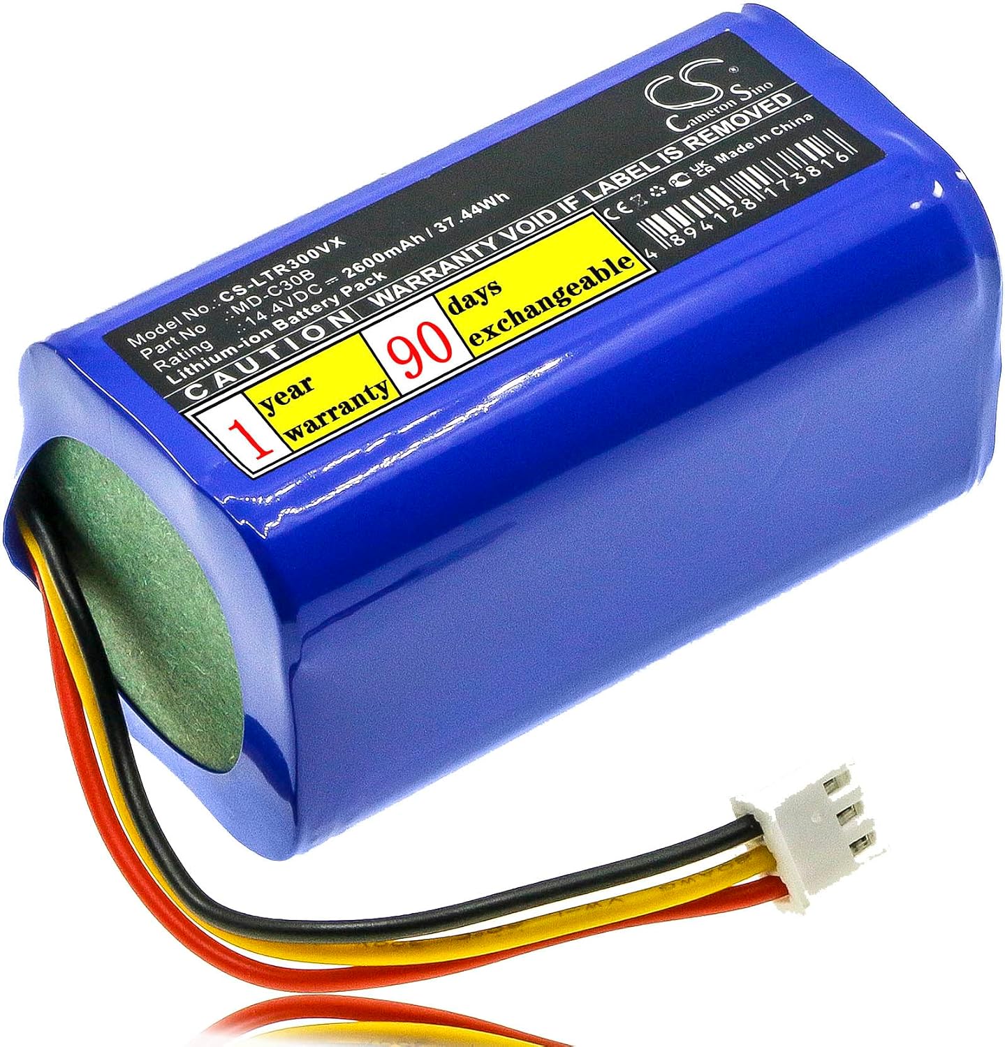 24. Batería de repuesto de 14.4V D071-INR-CH-4S1P MD-C30B para BPK-VCBB1XB MD-C30B C30B 2D C30B 2D C30B 2D WiFi Robot Aspirador Midea M4 Batería
